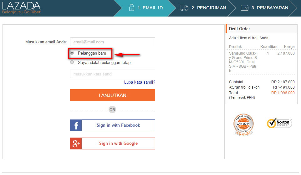 Bagaimana cara saya bisa pesan tanpa akun di website