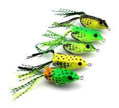 10pcs hengjia soft frog fishing lures 6cm 12g seakhead wobble bass fishing baits pike pesca fishing tackles- Intl