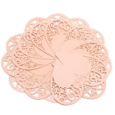 10pcs Love Heart Laser Cut Wedding Party Table Name Place Cards Favor Decor (Intl)