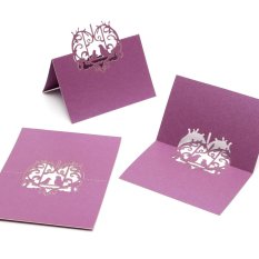10pcs Loving Birds Laser Cut Wedding Party Table Name Place Cards Favor Decor (Intl)