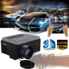 1200lumens HD 1080P Home Cinema 3D HDMI USB Video Game LED LCD Mini Projector (White)