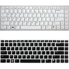 14 inch Keyboard Protective Film for Dell Suitable Models 14R 5437 n4050 n4110 m411r m421r 4516 Keyboard Sticker Case (Black and White) (Intl)