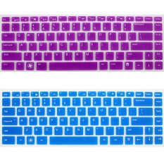 14 inch Keyboard Protective Film for Dell Suitable Models 14R 5437 n4050 n4110 m411r m421r 4516 Keyboard Sticker Case (Blue/Purple) (Intl)