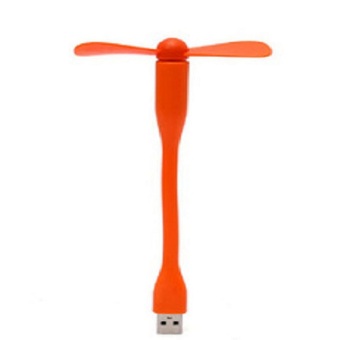 USB Mini Fan / Kipas Angin Baling Portable - Orange  