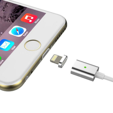 1m 2 In 1 Magnet USB IOS Android Nylon Braided Cables Mirco USB 8 Pin OS Split Connector For Iphone 6 6S Plus Se Samsung S6 Edge S7 Note 5 Sony Huawei Xiaomi Magnetic Mobiles Adapter Wire (Rose gold)- INTL