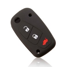 1pc 3 buttons Luminous Silicone car key case cover for FIAT Panda Stilo Punto Doblo Grande Bravo 500 Ducato Minibus 3 keychain - Intl