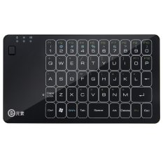2.4GHz Wireless Touched Keyboard Mouse Touchpad 3 in 1 Combo Multi-touch Gesture Control Remote Mini Handheld for Android Smart TV Box Apple LCD TV iPad Pro Tablet PC Laptop - Intl