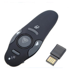 2.4GHz Wireless USB PowerPoint Presenter Remote Control Laser RF Pointer Pen 1mW Adjustable PPT Presentation Pen