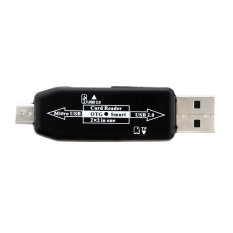 2-in-1 OTG Smart Micro USB TF Card Reader 2.0 HUB Adapter for Android 2.3 Above Smart Phone Tablet PC Wingdows Vista 7 Mac 10.45 Above Linux 2.4 Above