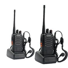 2 Sets BaoFeng BF-888S UHF FM Transceiver High Illumination Flashlight Walkie Talkie Two-Way Radio (Intl)