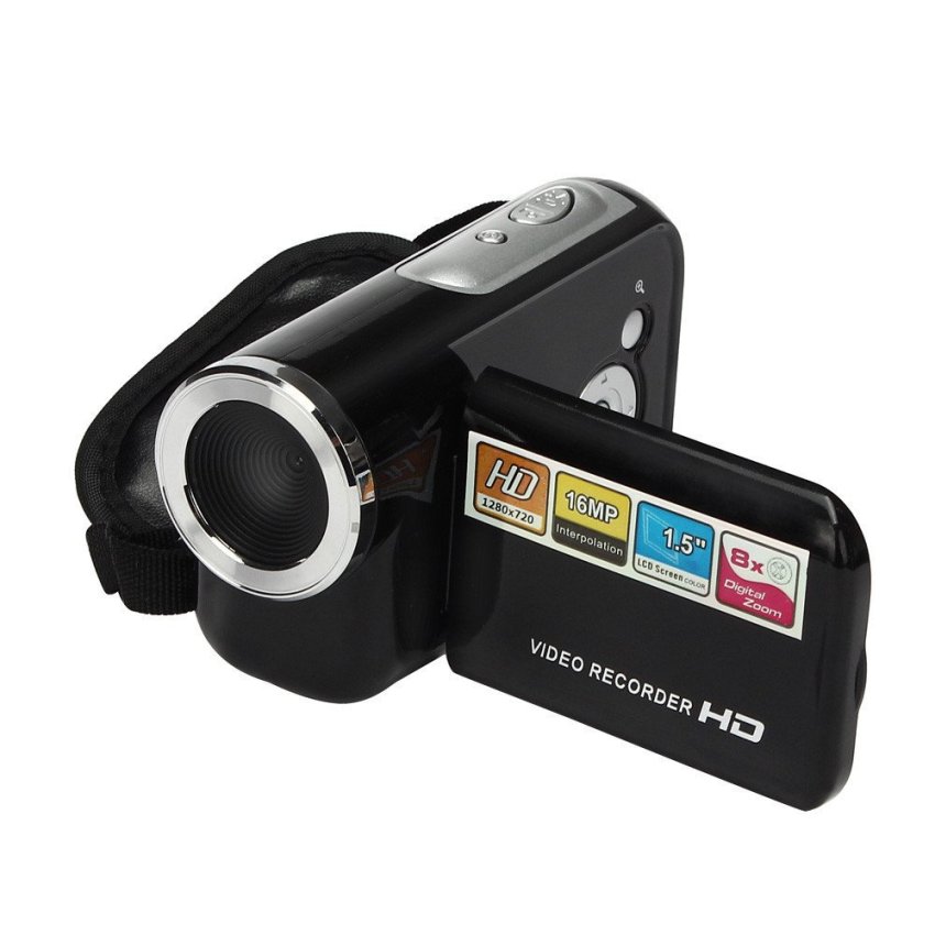 1.5 Inch TFT 16MP 8X Digital Zoom Video Camcorder Camera DV Black  