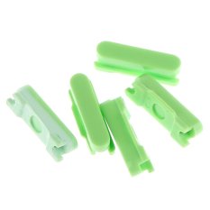 5 Sets Power Volume Mute Side Button Repair Parts for iPhone 5C (GREEN)