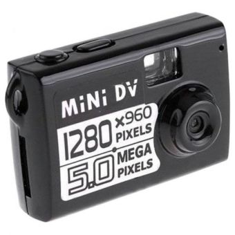 5MP HD Smallest Mini DV Digital Camera Video Sound Recorder Camcorder Pocket DV Webcam DVR 1280x960P Sport DV (Black)  