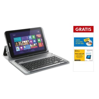 Acer Iconia W4-821 3G - Silver + Free Keyboard Dock + Free Paket Data Indosat + DVD Pesona Edu