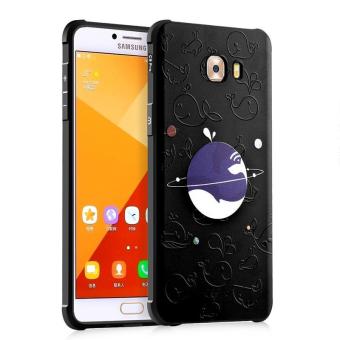 BYT Silicon Debossed Printing Cover Case for Samsung Galaxy C9 Pro- intl