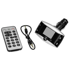 Car Kit FM Transmitter Bluetooth Modulator Wireless MP3 Player USB SD 3-piece Set (Black)