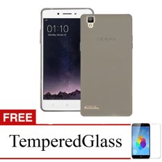 Case for Oppo Find 5 Mini / R827 - Abu-abu + Gratis Tempered Glass - Ultra Thin Soft Case
