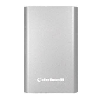 Delcell Power Bank Steel Real Capacity 8600mAh - Silver  