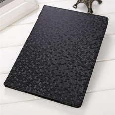 Diamond Pattern Flip Leather Case Cover Glitter Simple Smart Stand Leather Case For Apple iPad 2/3/4(Black)