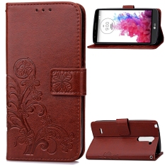 Dompet kulit PU kasus dudukan Flip Cover untuk LG G3 jarum piringan hitam d690/d693