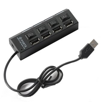 eyota usb hub 4 port led switch hitam lazada indonesia eyota usb hub 4 port led switch hitam lazada indonesia