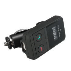 GETEK Wireless Bluetooth FM Transmitter Modulator Car Kit MP3 Player SD USB LCD Remote (Black)