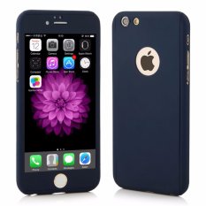 Hardcase Case 360 Iphone 6+/6 Plus Casing Full Body Cover - Biru Dongker