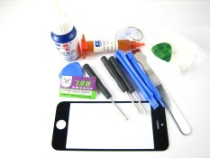 (IMPORTED) G-Plus Front Glass Screen+Repair Tools Glue Set for APPLE Iphone 5 5S 5C~Black