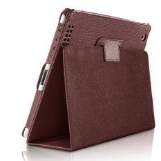 Leather Case for Apple iPad 2 3 4 (Brown) - Intl