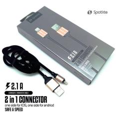 New 2 in 1 Kabel Data Original iPhone dan Android Fast Charging from Spotlite