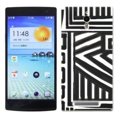 PC Plastic geometric graffiti Case for OPPO FIND7 black and white