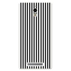 PC Plastic vertical stripes Case for OPPO FIND7 black-and-white
