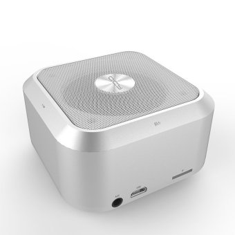 QCY QQ200 Bluetooth 4.0 speaker Cube Magnesium Alloy Body Wireless Bluetooth Stereo Mini Speaker Support TF card - Silver  