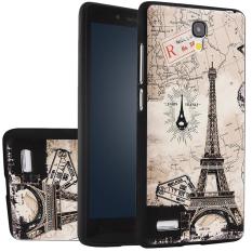 RUILEAN Soft TPU Case For Xiaomi Redmi Note Eiffel Tower 3D Embossed Painting .