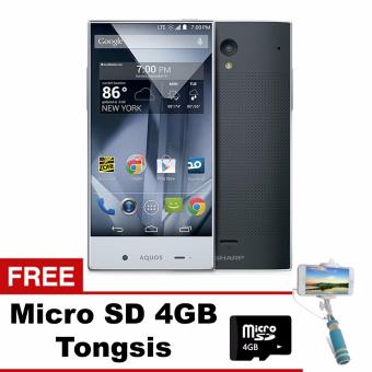 Sharp Aquos Crystal - 8GB - LTE - Hitam  MicroSDTongsis
