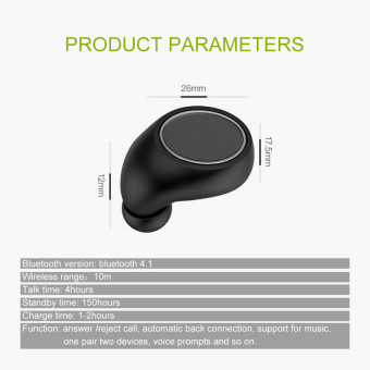 TTLIFE Mini Wireless Bluetooth In Ear V4.1 Wireless Bluetooth Headset Headphone Earbud Earphone With