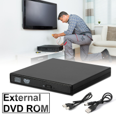USB 2.0 Slim Portable External DVD-ROM CD-RW Combo Drive Burner Player AC413