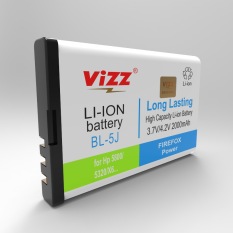 Vizz Baterai Double Power Nokia 5J (5800, 5230, X6, C3) 2000mAh
