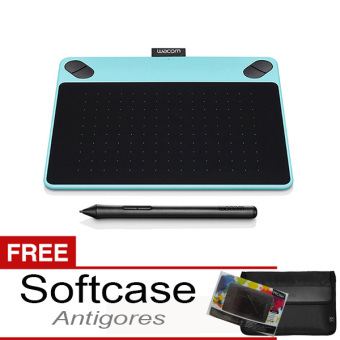 Wacom Intuos Art CTH-490 Pen & Touch Small Mint Blue + Gratis
Softcase & Antigores