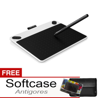 Wacom Intuos Draw CTL-490 Small White + Gratis Softcase & Antigores