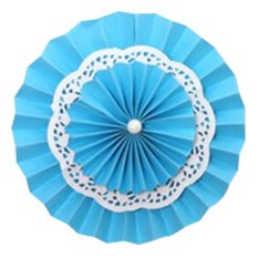 20CM/8 Inch Hanging Paper Fans for Party Wedding Decorations - INTL