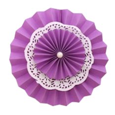 20CM/8 Inch Hanging Paper Fans for Party Wedding Decorations - INTL
