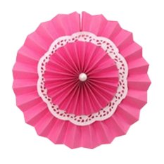 20CM/8 Inch Hanging Paper Fans for Party Wedding Decorations - INTL