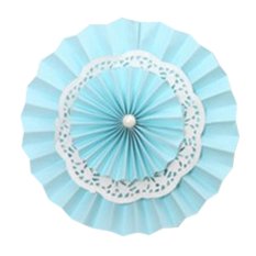 20CM/8 Inch Hanging Paper Fans for Party Wedding Decorations - INTL