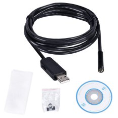 2M 6LED USB Waterproof Endoscope Borescope Snake Inspection Camera (Black)- Intl