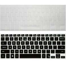 2pcs 14 inch Keyboard Protective Film for Dell Suitable Models 14CR 7000 7447 M3441R 14MD 14MR 14PD Keyboard Sticker Case (1pcs Black and 1pcs Clear) (Intl)