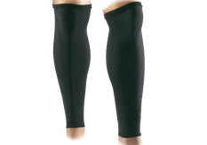 2pcs Basketball Sport Bike Anti-Uv Calf Thigh Knee Leg Protector Sleeves Pad Warmer Cover Black (L)