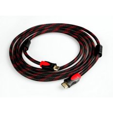 2pcs*Best HD HDMI to HDMI Cable v 1.4 5 Meter M for TV PS3 4 (Black/Red) (Intl)