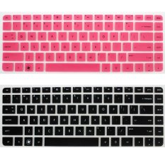 2pcs For HP 14inch laptop keyboard film suitable for models:G4 CQ45 new DV4 430 line 4, 431, for HP1000 protective film (black and Pink ) (Intl)