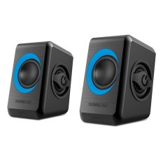 2pcs*Sonic Gear Quatro 2 2.0 Speaker Black Turquilla- Intl